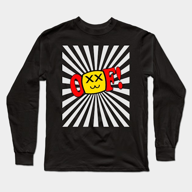 Funny Oof Video Game Noob Gift Long Sleeve T-Shirt by JPDesigns